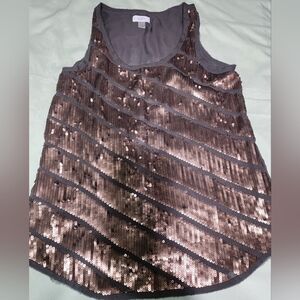 LOFT Sequin Tank L